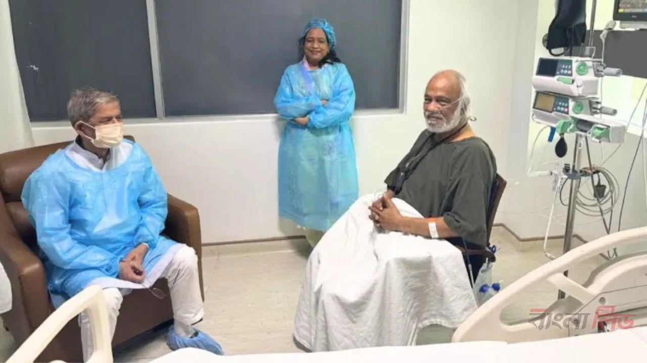 হাসপাতালে চিকিৎসাধীন মন্ত্রী মঈন খানকে দেখতে গেলেন রাষ্ট্রপতি